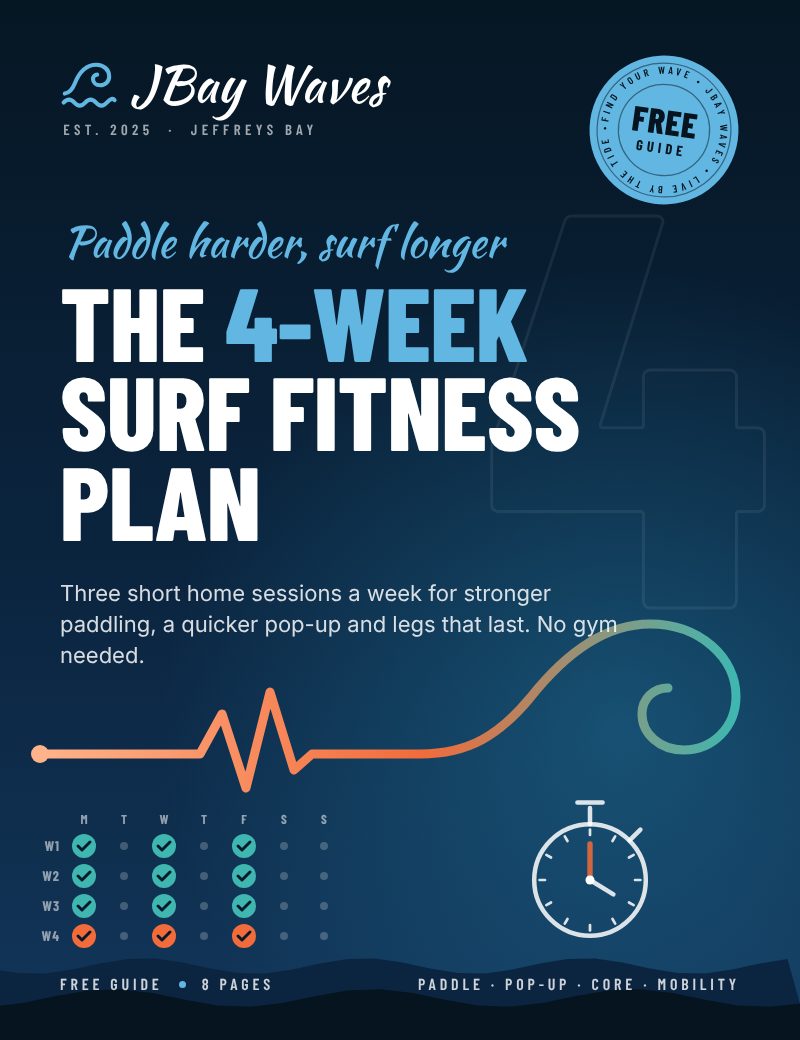 Cover of the free guide The 4-Week Surf Fitness Plan